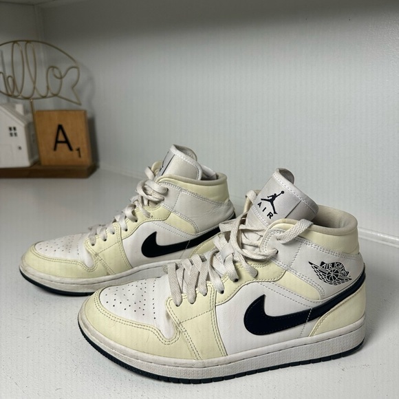 Nike Shoes - Nike Air Force 1 High Women's 9 Coconut Milk White Black Leather Sneakers StockX